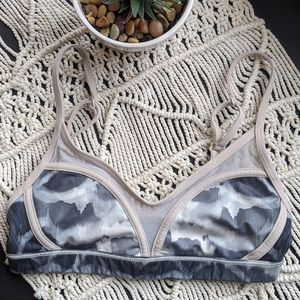 Lululemon Watercolor and Nude Bra